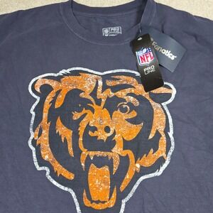 NFL Pro Line Fanatics T-Shirt Mens L Navy Blue Chicago Bears Short Sleeve NWT